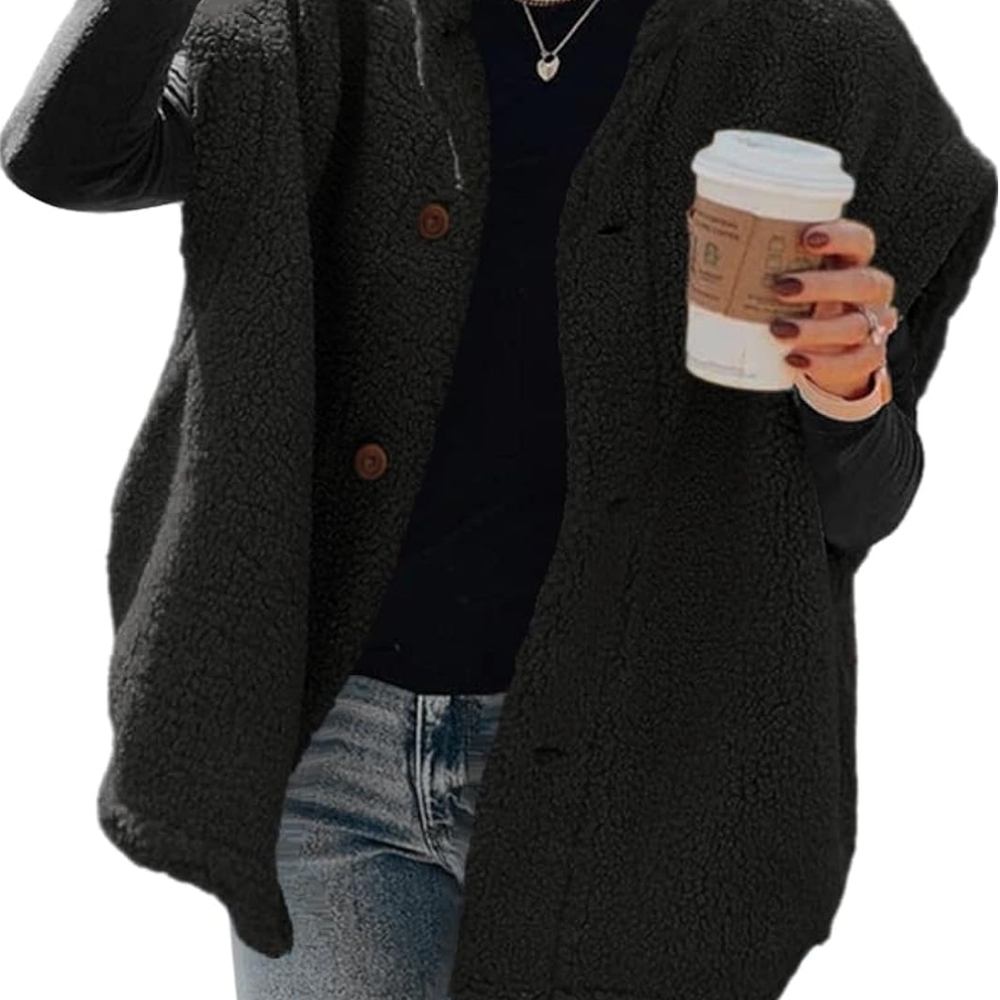 Women's Cozy Gray Fleece Vest
